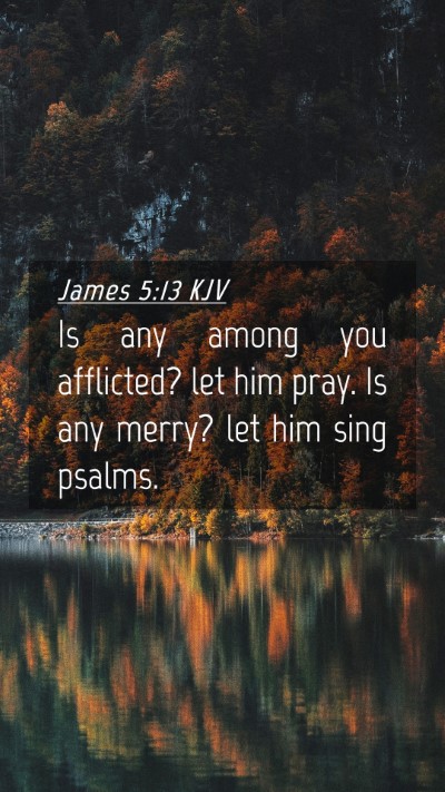 Picture 04 - James 5:13 KJV Mobile Phone Wallpaper - Is any among you afflicted? let him pray. Is any - Mobile Bible Verse Wallpaper