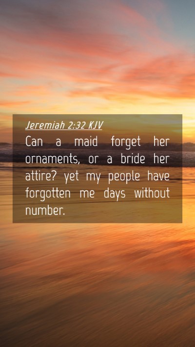 Picture 04 - Jeremiah 2:32 KJV Mobile Phone Wallpaper - Can a maid forget her ornaments, or a bride her - Mobile Bible Verse Wallpaper