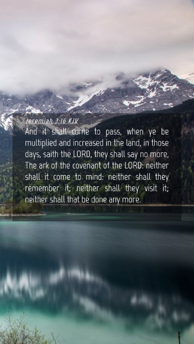 Picture 04 - Jeremiah 3:16 KJV Mobile Phone Wallpaper - And it shall come to pass, when ye be multiplied - Mobile Bible Verse Wallpaper