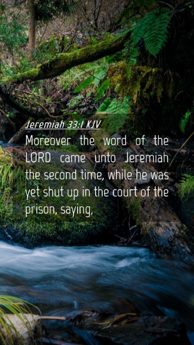 Picture 04 - Jeremiah 33:1 KJV Mobile Phone Wallpaper - Moreover the word of the LORD came unto Jeremiah - Mobile Bible Verse Wallpaper