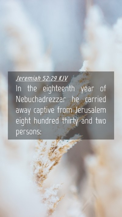 Picture 04 - Jeremiah 52:29 KJV Mobile Phone Wallpaper - In the eighteenth year of Nebuchadrezzar he - Mobile Bible Verse Wallpaper