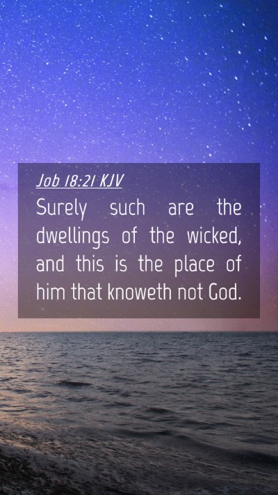Picture 04 - Job 18:21 KJV Mobile Phone Wallpaper - Surely such are the dwellings of the wicked, and - Mobile Bible Verse Wallpaper