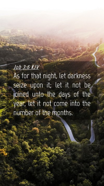 Picture 04 - Job 3:6 KJV Mobile Phone Wallpaper - As for that night, let darkness seize upon it; - Mobile Bible Verse Wallpaper