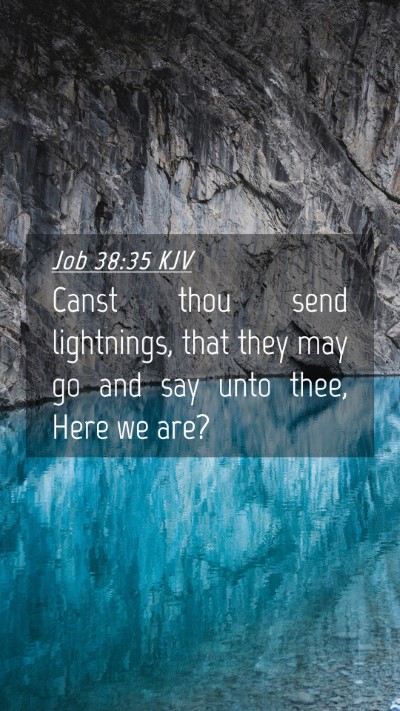 Picture 04 - Job 38:35 KJV Mobile Phone Wallpaper - Canst thou send lightnings, that they may go and - Mobile Bible Verse Wallpaper