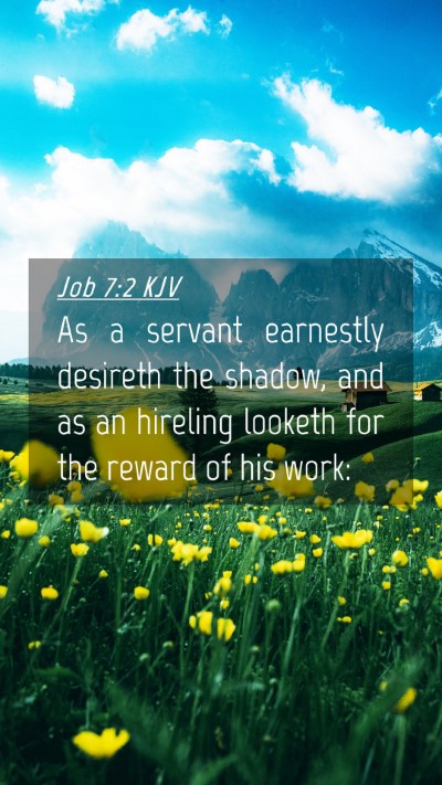 Picture 04 - Job 7:2 KJV Mobile Phone Wallpaper - As a servant earnestly desireth the shadow, and - Mobile Bible Verse Wallpaper