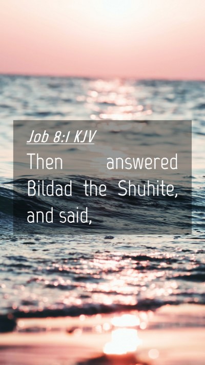 Picture 04 - Job 8:1 KJV Mobile Phone Wallpaper - Then answered Bildad the Shuhite, and - Mobile Bible Verse Wallpaper