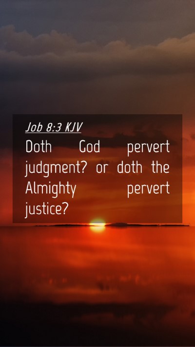 Picture 04 - Job 8:3 KJV Mobile Phone Wallpaper - Doth God pervert judgment? or doth the Almighty - Mobile Bible Verse Wallpaper