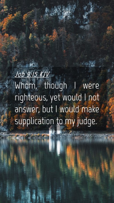 Picture 04 - Job 9:15 KJV Mobile Phone Wallpaper - Whom, though I were righteous, yet would I not - Mobile Bible Verse Wallpaper