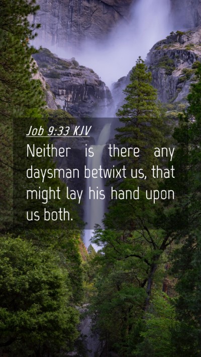 Picture 04 - Job 9:33 KJV Mobile Phone Wallpaper - Neither is there any daysman betwixt us, that - Mobile Bible Verse Wallpaper