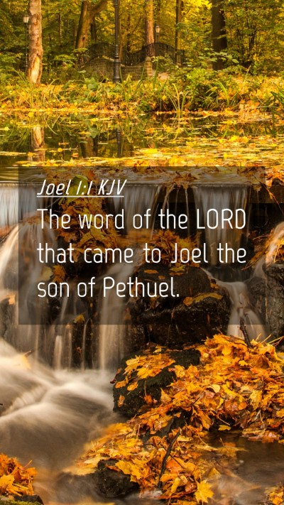 Picture 04 - Joel 1:1 KJV Mobile Phone Wallpaper - The word of the LORD that came to Joel the son of - Mobile Bible Verse Wallpaper