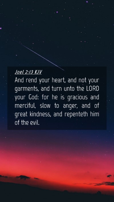 Picture 04 - Joel 2:13 KJV Mobile Phone Wallpaper - And rend your heart, and not your garments, and - Mobile Bible Verse Wallpaper