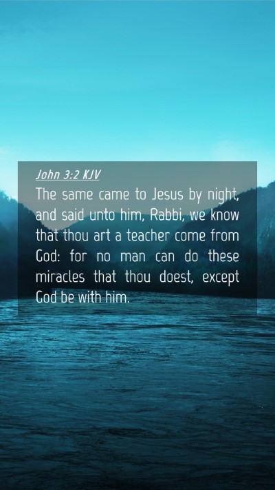 Picture 04 - John 3:2 KJV Mobile Phone Wallpaper - The same came to Jesus by night, and said unto - Mobile Bible Verse Wallpaper