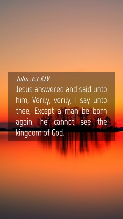 Picture 04 - John 3:3 KJV Mobile Phone Wallpaper - Jesus answered and said unto him, Verily, verily, - Mobile Bible Verse Wallpaper