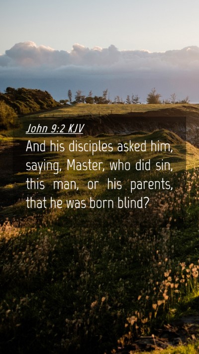 Picture 04 - John 9:2 KJV Mobile Phone Wallpaper - And his disciples asked him, saying, Master, who - Mobile Bible Verse Wallpaper