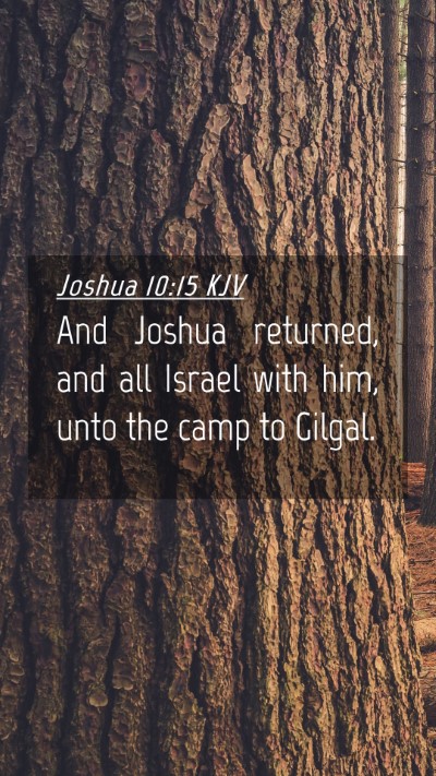 Picture 04 - Joshua 10:15 KJV Mobile Phone Wallpaper - And Joshua returned, and all Israel with him, - Mobile Bible Verse Wallpaper
