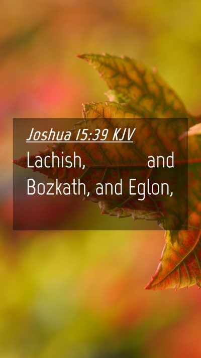 Picture 04 - Joshua 15:39 KJV Mobile Phone Wallpaper - Lachish, and Bozkath, and - Mobile Bible Verse Wallpaper