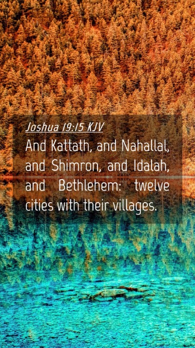 Picture 04 - Joshua 19:15 KJV Mobile Phone Wallpaper - And Kattath, and Nahallal, and Shimron, and - Mobile Bible Verse Wallpaper
