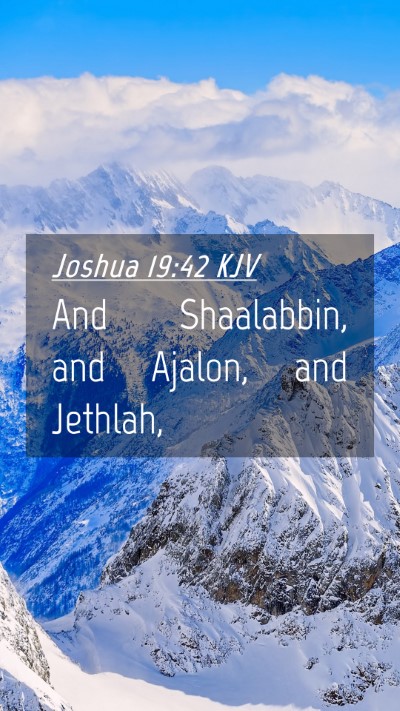 Picture 04 - Joshua 19:42 KJV Mobile Phone Wallpaper - And Shaalabbin, and Ajalon, and - Mobile Bible Verse Wallpaper