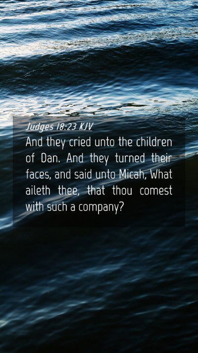 Picture 04 - Judges 18:23 KJV Mobile Phone Wallpaper - And they cried unto the children of Dan. And they - Mobile Bible Verse Wallpaper