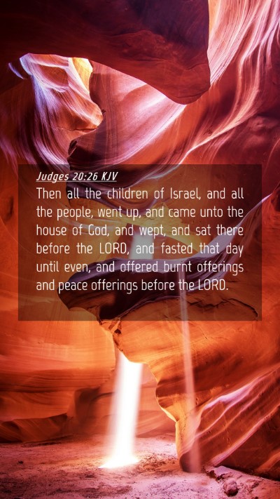 Picture 04 - Judges 20:26 KJV Mobile Phone Wallpaper - Then all the children of Israel, and all the - Mobile Bible Verse Wallpaper