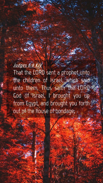 Picture 04 - Judges 6:8 KJV Mobile Phone Wallpaper - That the LORD sent a prophet unto the children of - Mobile Bible Verse Wallpaper