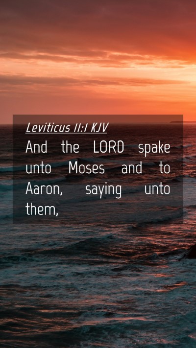 Picture 04 - Leviticus 11:1 KJV Mobile Phone Wallpaper - And the LORD spake unto Moses and to Aaron, - Mobile Bible Verse Wallpaper