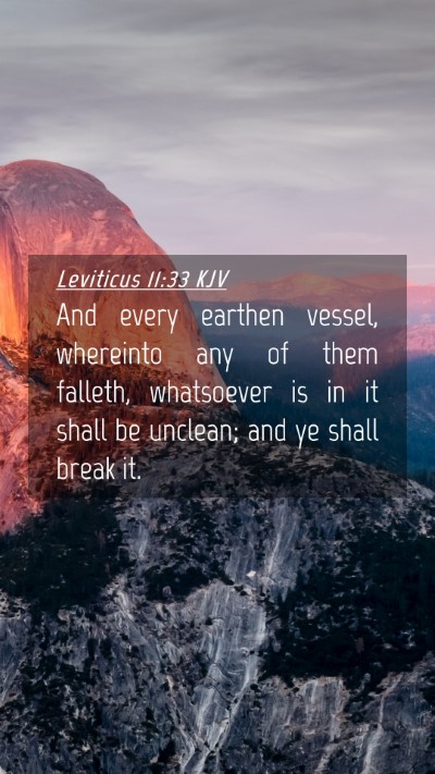 Picture 04 - Leviticus 11:33 KJV Mobile Phone Wallpaper - And every earthen vessel, whereinto any of them - Mobile Bible Verse Wallpaper
