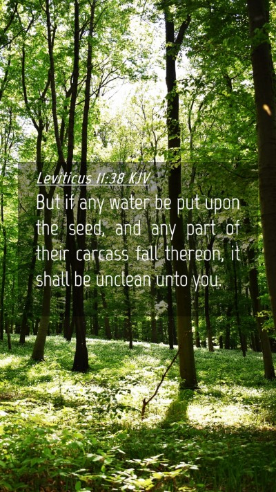 Picture 04 - Leviticus 11:38 KJV Mobile Phone Wallpaper - But if any water be put upon the seed, and any - Mobile Bible Verse Wallpaper