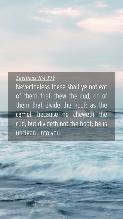 Picture 04 - Leviticus 11:4 KJV Mobile Phone Wallpaper - Nevertheless these shall ye not eat of them that - Mobile Bible Verse Wallpaper