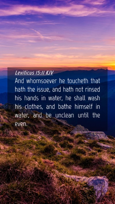 Picture 04 - Leviticus 15:11 KJV Mobile Phone Wallpaper - And whomsoever he toucheth that hath the issue, - Mobile Bible Verse Wallpaper