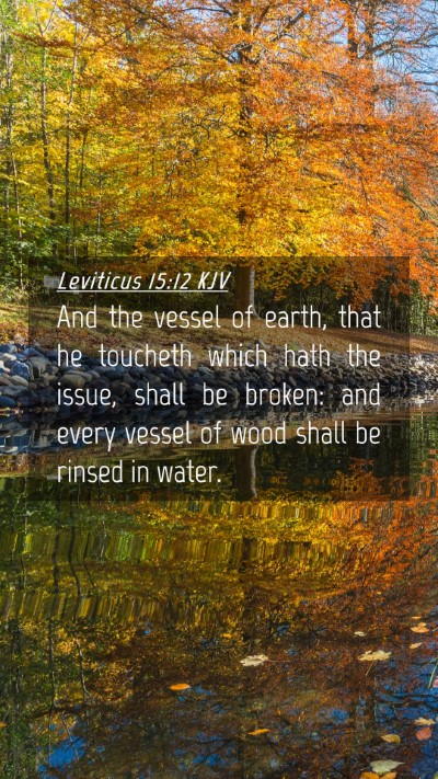 Picture 04 - Leviticus 15:12 KJV Mobile Phone Wallpaper - And the vessel of earth, that he toucheth which - Mobile Bible Verse Wallpaper