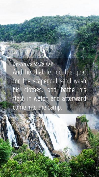 Picture 04 - Leviticus 16:26 KJV Mobile Phone Wallpaper - And he that let go the goat for the scapegoat - Mobile Bible Verse Wallpaper