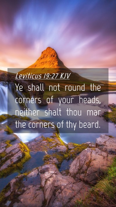 Picture 04 - Leviticus 19:27 KJV Mobile Phone Wallpaper - Ye shall not round the corners of your heads, - Mobile Bible Verse Wallpaper