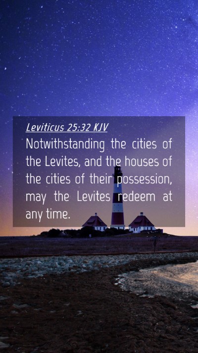 Picture 04 - Leviticus 25:32 KJV Mobile Phone Wallpaper - Notwithstanding the cities of the Levites, and - Mobile Bible Verse Wallpaper