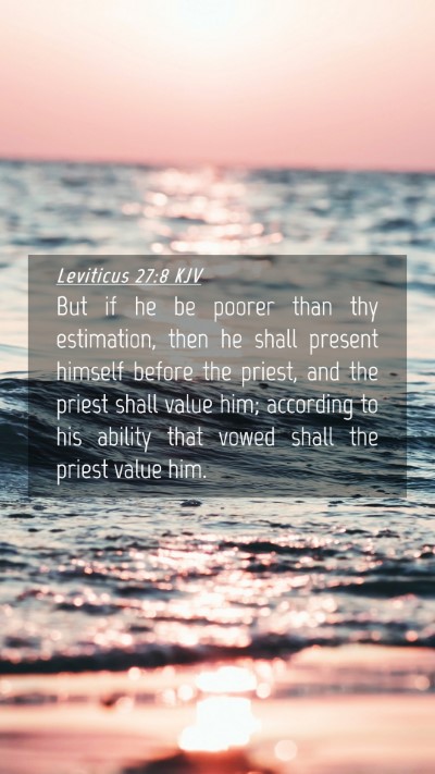 Picture 04 - Leviticus 27:8 KJV Mobile Phone Wallpaper - But if he be poorer than thy estimation, then he - Mobile Bible Verse Wallpaper