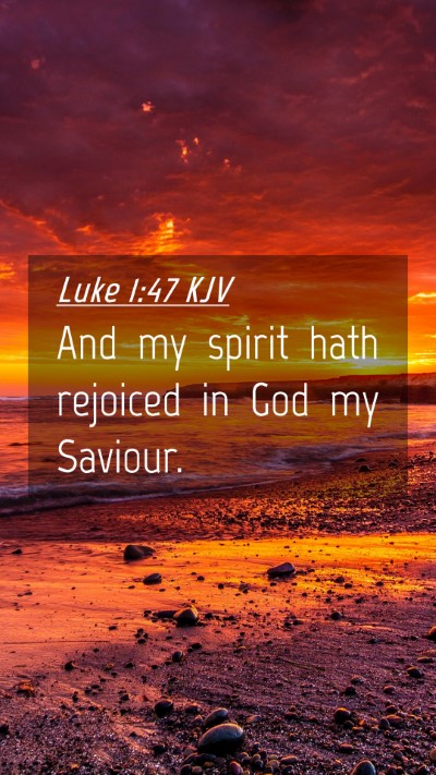 Picture 04 - Luke 1:47 KJV Mobile Phone Wallpaper - And my spirit hath rejoiced in God my - Mobile Bible Verse Wallpaper