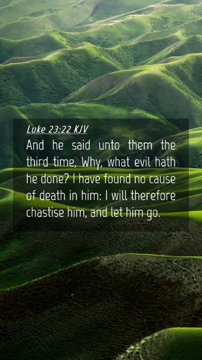 Picture 04 - Luke 23:22 KJV Mobile Phone Wallpaper - And he said unto them the third time, Why, what - Mobile Bible Verse Wallpaper