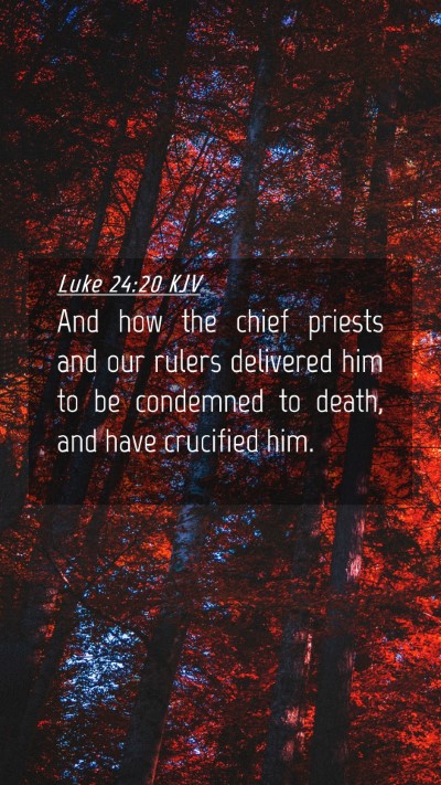 Picture 04 - Luke 24:20 KJV Mobile Phone Wallpaper - And how the chief priests and our rulers - Mobile Bible Verse Wallpaper