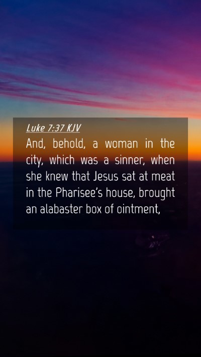 Picture 04 - Luke 7:37 KJV Mobile Phone Wallpaper - And, behold, a woman in the city, which was a - Mobile Bible Verse Wallpaper