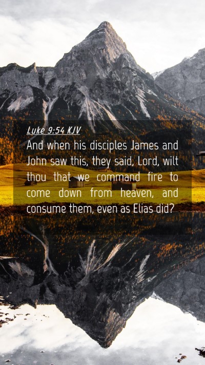 Picture 04 - Luke 9:54 KJV Mobile Phone Wallpaper - And when his disciples James and John saw this, - Mobile Bible Verse Wallpaper