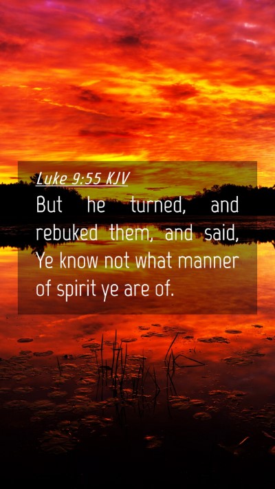 Picture 04 - Luke 9:55 KJV Mobile Phone Wallpaper - But he turned, and rebuked them, and said, Ye - Mobile Bible Verse Wallpaper