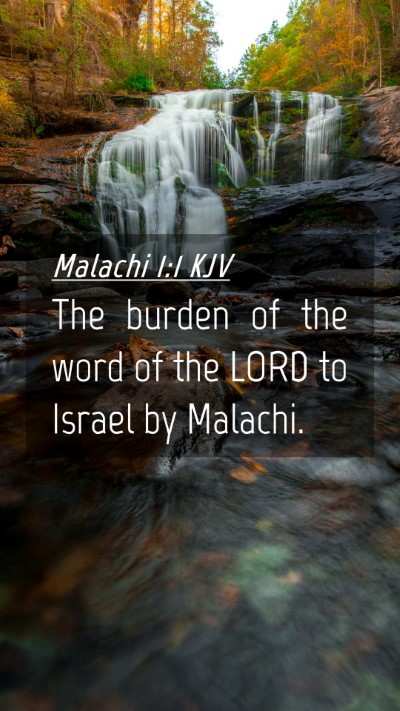 Picture 04 - Malachi 1:1 KJV Mobile Phone Wallpaper - The burden of the word of the LORD to Israel by - Mobile Bible Verse Wallpaper