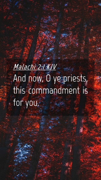 Picture 04 - Malachi 2:1 KJV Mobile Phone Wallpaper - And now, O ye priests, this commandment is for - Mobile Bible Verse Wallpaper
