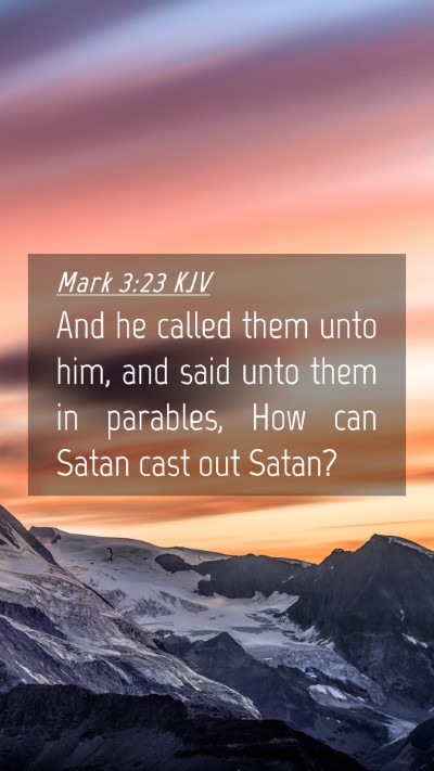 Picture 04 - Mark 3:23 KJV Mobile Phone Wallpaper - And he called them unto him, and said unto them - Mobile Bible Verse Wallpaper