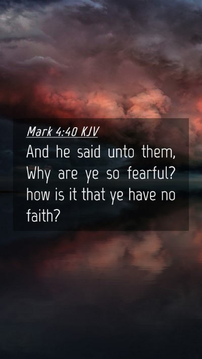 Picture 04 - Mark 4:40 KJV Mobile Phone Wallpaper - And he said unto them, Why are ye so fearful? how - Mobile Bible Verse Wallpaper