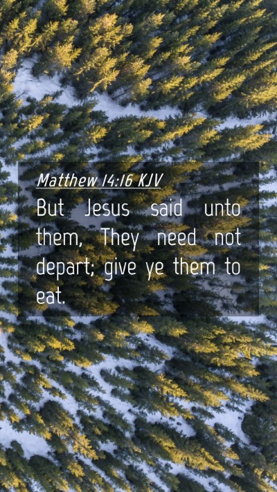 Picture 04 - Matthew 14:16 KJV Mobile Phone Wallpaper - But Jesus said unto them, They need not depart; - Mobile Bible Verse Wallpaper