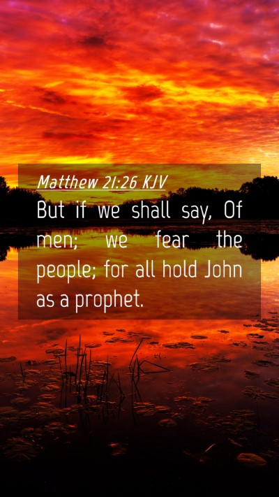 Picture 04 - Matthew 21:26 KJV Mobile Phone Wallpaper - But if we shall say, Of men; we fear the people; - Mobile Bible Verse Wallpaper