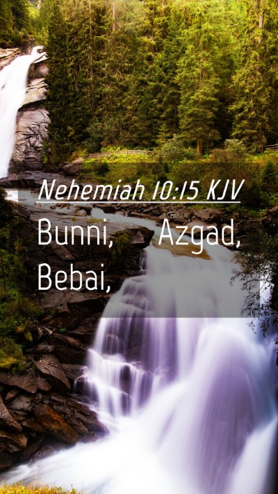 Picture 04 - Nehemiah 10:15 KJV Mobile Phone Wallpaper - Bunni, Azgad, - Mobile Bible Verse Wallpaper