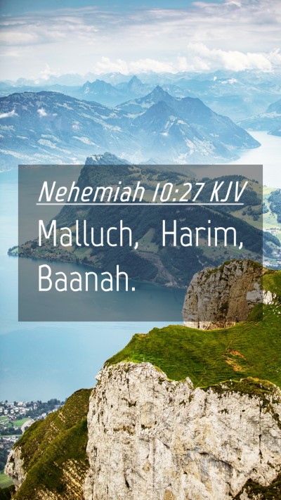Picture 04 - Nehemiah 10:27 KJV Mobile Phone Wallpaper - Malluch, Harim, - Mobile Bible Verse Wallpaper