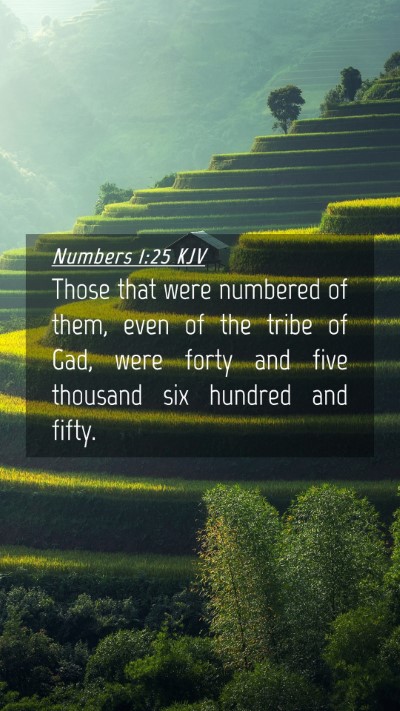 Picture 04 - Numbers 1:25 KJV Mobile Phone Wallpaper - Those that were numbered of them, even of the - Mobile Bible Verse Wallpaper